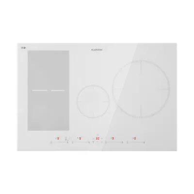 Induction Hob 77 Cm 4 Ring Glass Ceramic Induction Range Cooker Electric White • £433.32