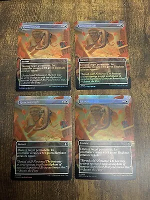 4x Generous Gift Foil Borderless Commander Masters MTG Pack Fresh • $10