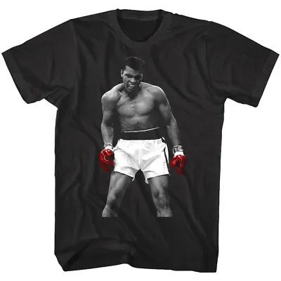 Muhammad Ali Knockout Victory Red Boxing Gloves Men's T Shirt Cassius Clay Fight • $25.50