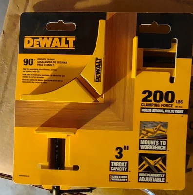 $14.90 • Buy 90° 200 Lb. Corner Clamp With 3 In. Jaw Opening - Free Shipping
