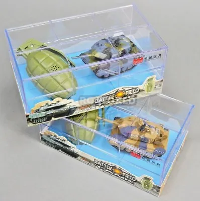 RC Micro TANKS Mini Radio Control GERMAN LEOPARD 2A6 TANKS W/ Sounds 2.4GHz -SET • $23.99