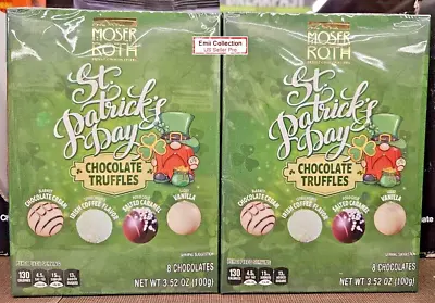 Moser Roth Privat Chocolatiers St Patrick’s Day 8 Truffles 3.52oz (2 Boxes) • $19.99