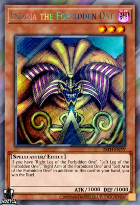 £9.99 • Buy Yugioh - Exodia The Forbidden One - Quarter Century Secret Rare 25th Anniversary