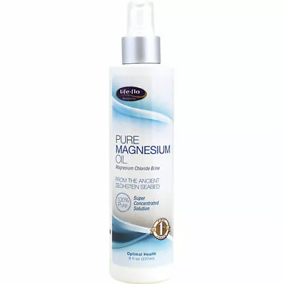 Life Flo 100% Pure Magnesium Oil Spray Super Concentrated 237ml Massage Bath Deo • £14.45