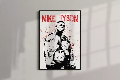 Mike Tyson Poster Boxing Sports Wall Art Contemporary DIGITAL DOWNLOAD FILE • $14.99