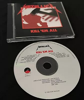 Rare Metallica Kill ‘Em All Elektra Megaforce 1983 CD Elektra 9 60766-2 Metal • $13
