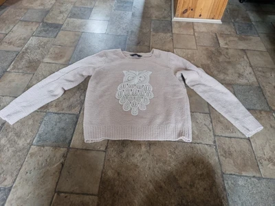 £0.99 • Buy Dorothy Perkins Pink Owl Jumper Size 8