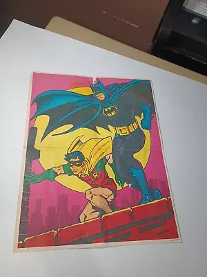 1979 Post Cereal Poster Giveaway Batman Robin Promo RARE DC Comics Vintage 11x14 • $12