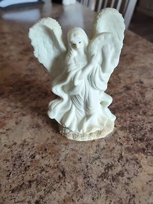 Vintage K's Collection Porcelain Angel Figurine With Tambourine Instrument • $9.99