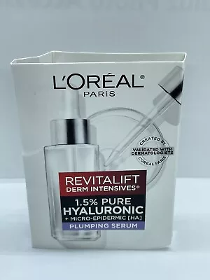 L'Oreal Revitalift Derm Intensive Hyaluronic Plumping Serum MINI 0.14 Oz. NIP • $10.99