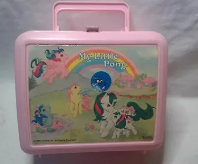 Vintage 1986 Hasbro My Little Pony Plastic Lunch Box THERMOS MISSING  • $8.99