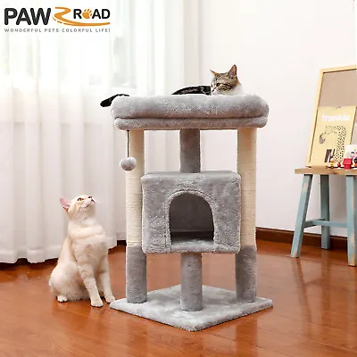 $59.49 • Buy PAWZ Road Cat Tree Scratching Post Scratcher Tower Condo House Furniture Bed72cm