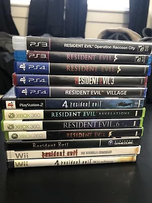 Resident Evil Massive 12 Video Game Lot Multiple Systems Includes Factory Error! • $799