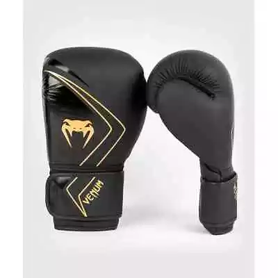 Venum 05044-498-12oz Unisex Contender 2.0 Boxing Gloves - Black/Gold - 12 Oz - • $23