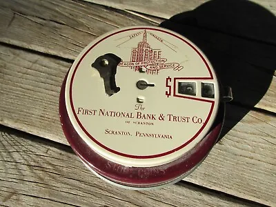 Vintage Add O Bank Coin First National Bank & Trust Co. Scranton PA With KEY • $40