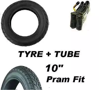 Pram Tyre & Bent Valve Tube 10  Quinny Buzz Speedi Phil & Teds Dot Tire 10  • £14.95