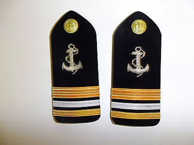 B3919p Vietnam RVN Navy Hard Shoulder Board Thuong Si I Warren Officer IR9D • $57