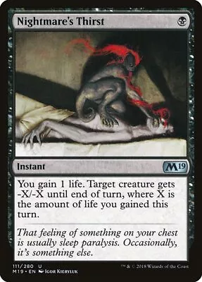 [2x] Nightmare's Thirst M19 NM MTG • $1.18