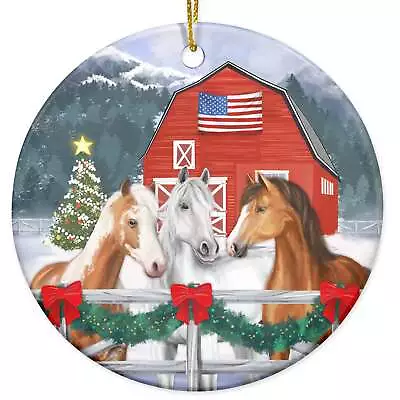 Farmhouse Horse Gifts For Women Christmas Ornaments - Christmas Birthday Gifts • $19.95