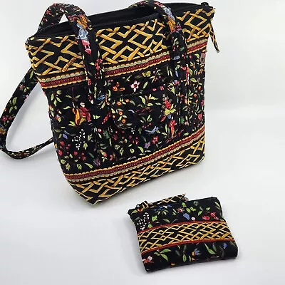 Vera Bradley Vintage Classic Ming Shoulder Tote Purse Bag Wallet Asian Floral • $40