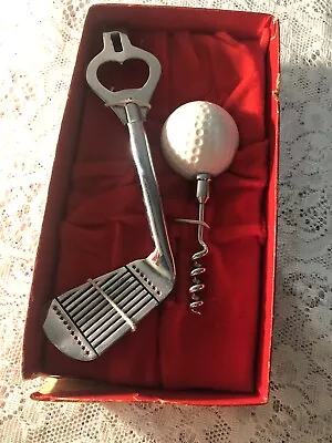 Vintage Golf Ball And Club Bottle/wine Openers.  • $14.44