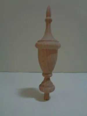 Wood Finial Unfinished For Bed Or Furniture  Finial  #32 • $14.95