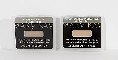 Lot Of 2 Mary Kay HAZELNUT & SILKY CARAMEL Mineral Eye Color New Old Stock .05oz • $14.99