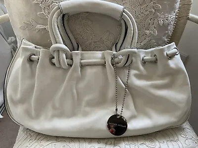 ELEGANT TANNER KROLLE (formerly CHANEL) BAG WHITE LEATHER PRISTINE CONDITION   • £199