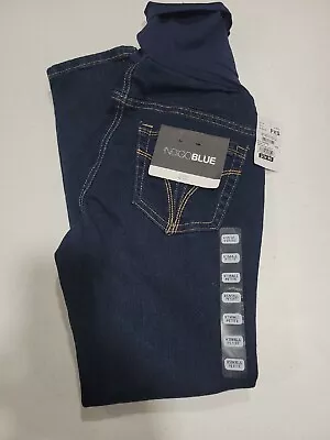 Indigo Blue Women's Maternity Skinny Blue Jeans XS Stretch Over Belly New W Tags • $17.99
