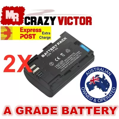 2x Fully Decoded Battery LP-E6 For EOS 5D Mark II 7D 60D 70D 6D BG-E7 BG-E9 GRIP • $32.95