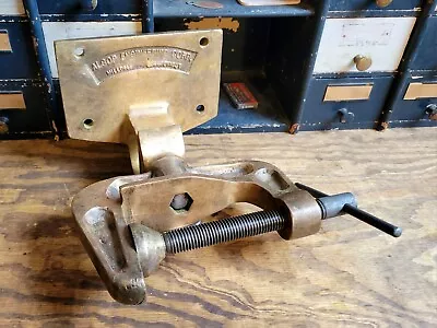 Vintage Alsop Engineering No. 316 Wall/Bench Mount Adjustable 4  C Clamp Vise • $90