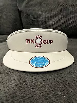 Tin Cup Fan Club Tour Visor ©️ Imperial Made In USA (Tan Color) • $35