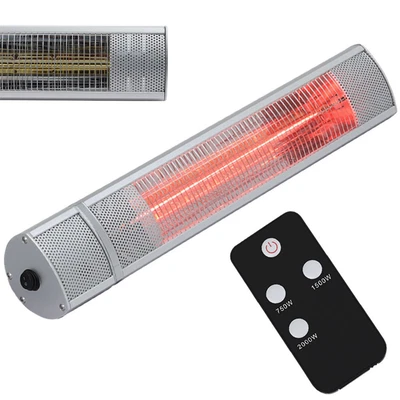 £55.95 • Buy Electric Aluminum Patio Heater Infrared Warmer Garden Halogen Lamp Fast Heating