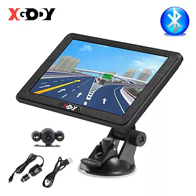 XGODY 7'' GPS Navigation With Reverse Camera Bluetooth Car Sat Nav Free AU Map • $105.99