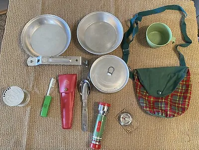 Vintage Girl Scouts Cooking Camping Eating Lot- 1970’s • $16