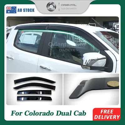 Injection Weathershields For Holden Colorado RG Series Dual Cab 2012-2024 • $63