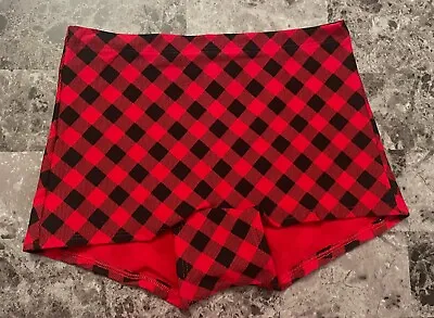 Victoria's Secret Pink Red Black Buffalo Plaid Gingham Presents Boyshort Panties • £17.73