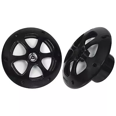 Kenwood 6.5  100W 4 Ohm 2 Way Coaxial Marine Speakers Pair Black KFC-1613MRB • $49.99