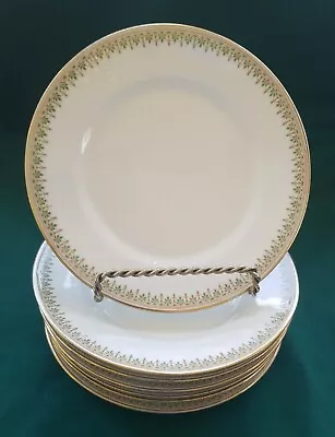 Antique C. 1900 C. Ahrenfeldt Limoges France Depose 6.25  Bread Plates - Set/7 • $39.90