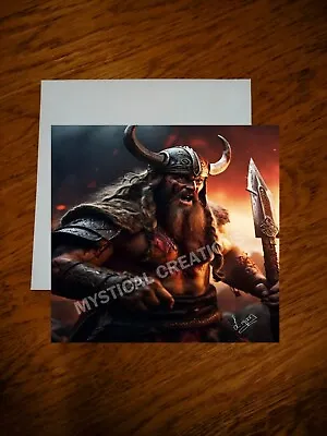 Viking Cardgreeting Cardbirthday Cardalternative CardpaganNorse Card • £3.49