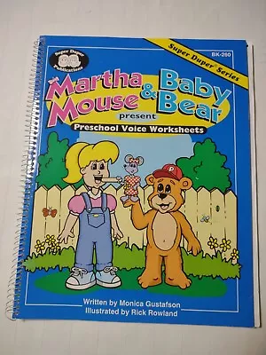 Martha Mouse & Baby Bear Preschool Voice Worksheets-NEW-MINT • $22