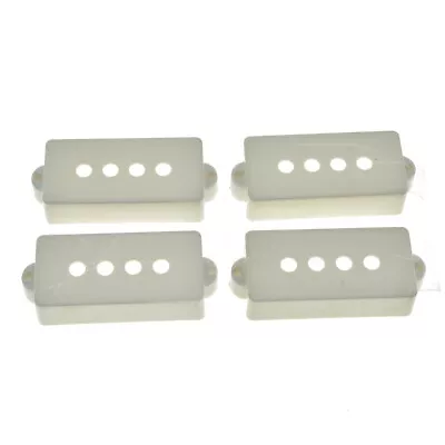 KAISH 4pcs P Bass Pickup Covers 4 String Bass Pickup Covers For P Bass White • $5.98