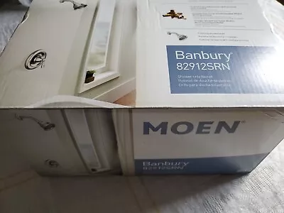 Open Box! MOEN Banbury 1-Spray 1-Handle Shower Faucet In Brushed Nickel 82912srn • $69