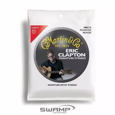 Martin MEC12 Eric Clapton Strings 92/8 Phosphor Bronze Light String Set 12-54 • $13.99
