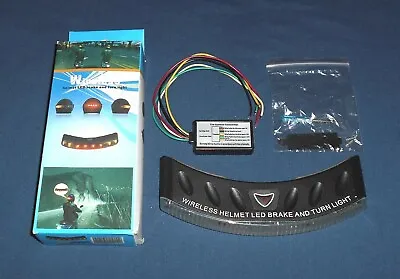 $24.95 • Buy Wireless Helmet LED Brake Light & Turn Signal Kit ~ Bicycle Bike Motorcycle Set