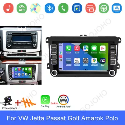 7  For VW Volkswagen CC Passat Car Radio Android 13 Stereo Wifi GPS Navi Carplay • $113.89