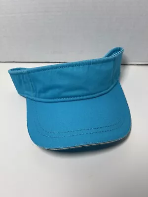 1x NEW Vtg Unisex Golf Tennis Visor Jacobson Hat Cap Turquoise Blue Old Stock • $16.50