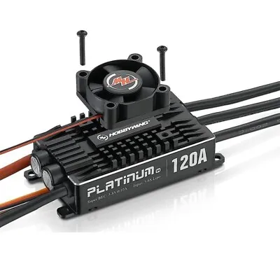 Hobbywing Platinum 120A V4 Bruhless ESC 3~6S For 500/550/600 RC Helicopter • $99.90