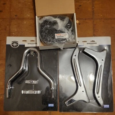 $350 • Buy OEM Yamaha XVS1300 V Star 1300 Passenger Backrest Sissy Bar 