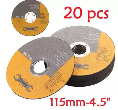 20X ULTRA THIN METAL CUTTING SLITTING DISCS 115mm 4.5 INCH FOR ANGLE GRINDER • £8.79
